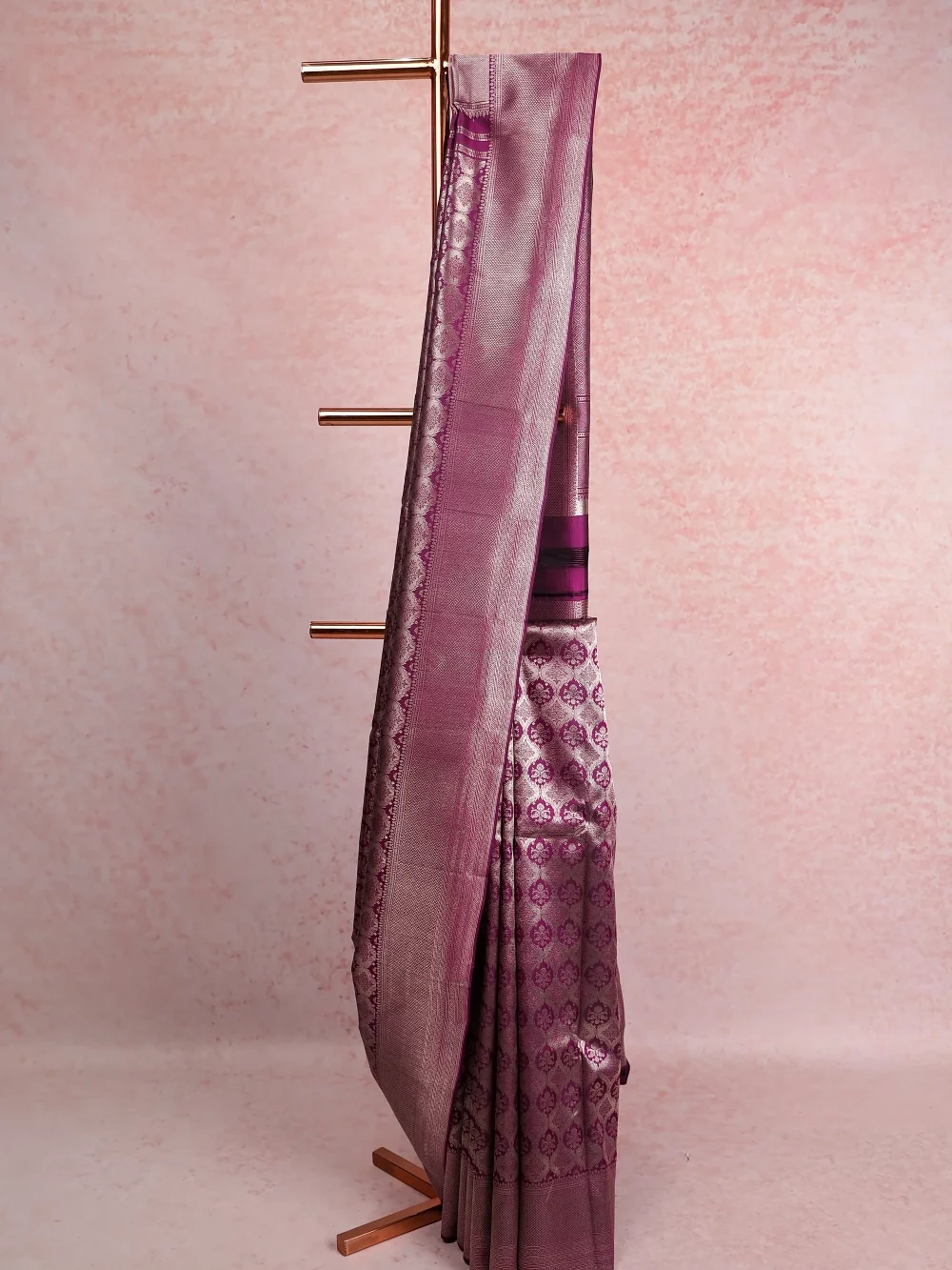 Grape Wine Kancheepuram Silk Saree