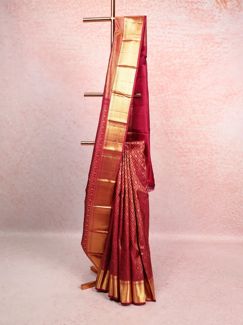 MaroonKancheepuram Silk Saree