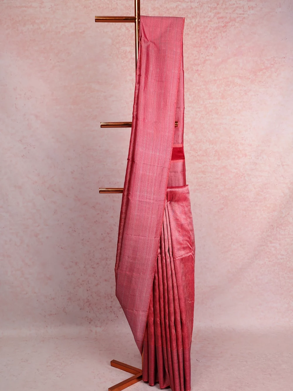 Peach Kancheepuram Silk Saree