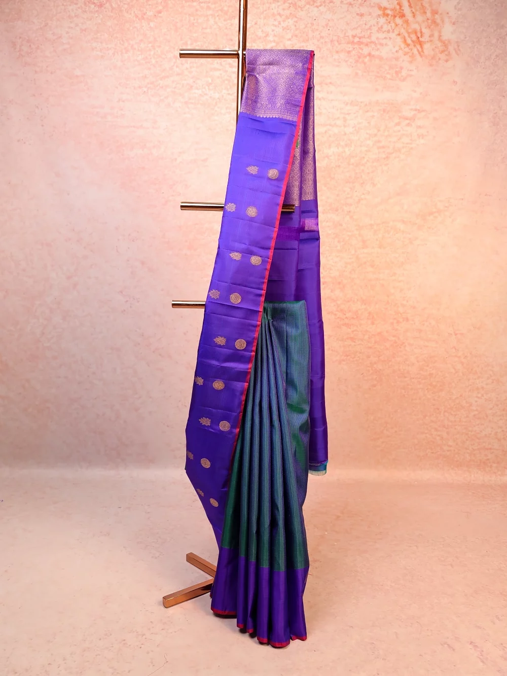 Peacock Green Kancheepuram Silk Saree