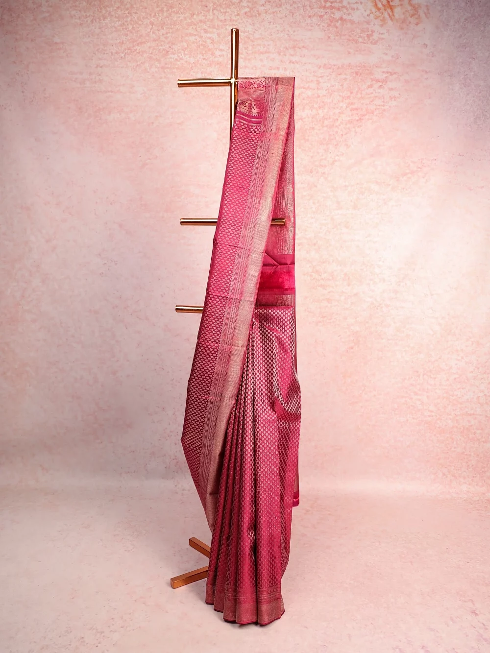 Wine Kancheepuram Silk Saree