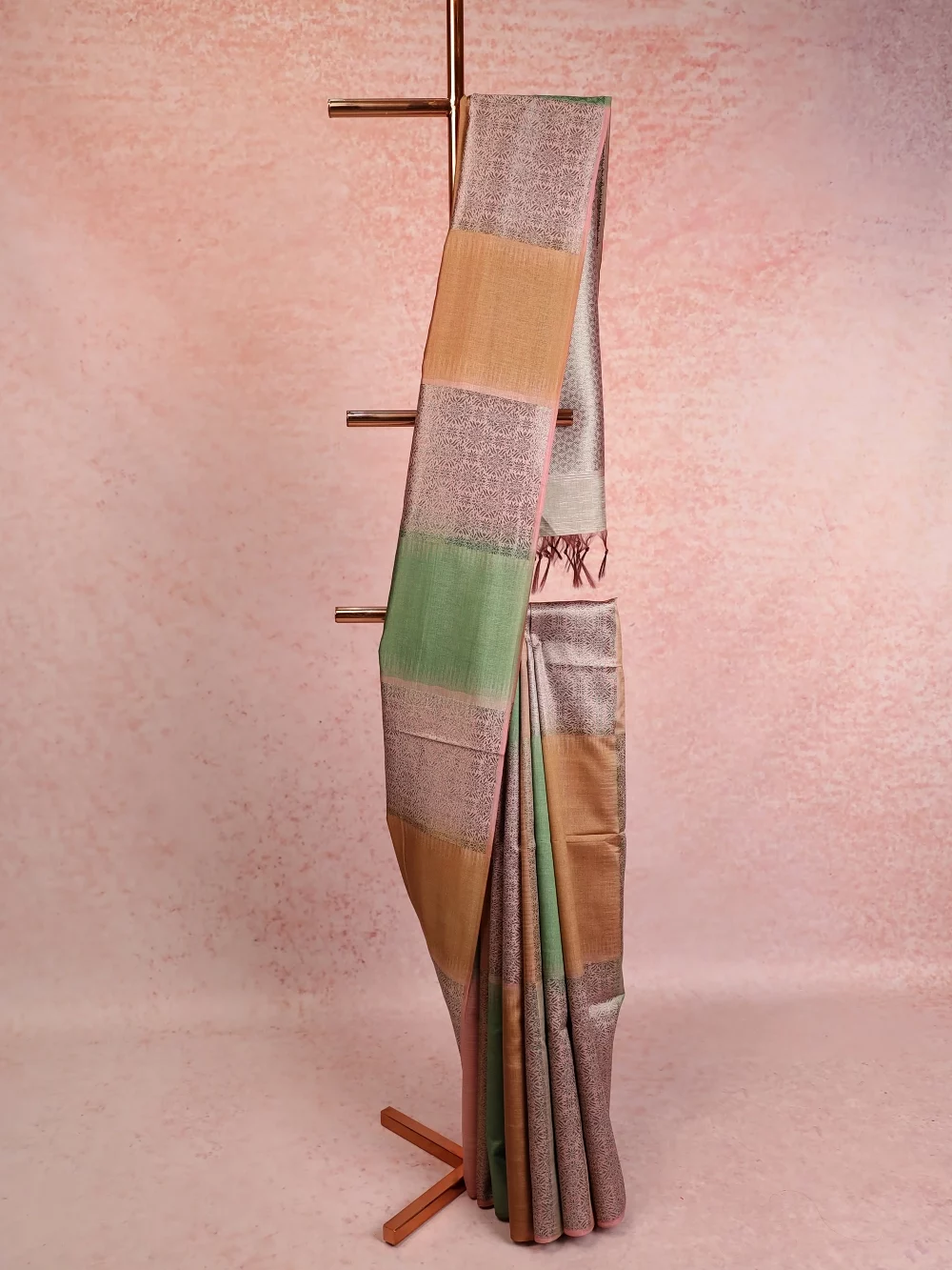 Multi Color Semi Tussar Saree