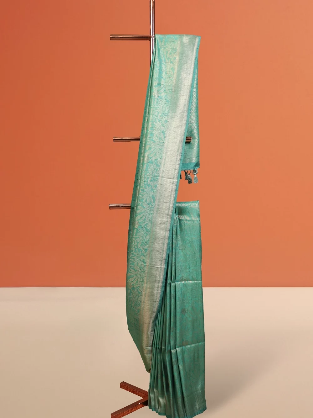 Magenta Semi Tussar Saree