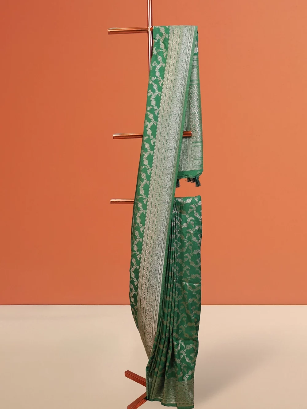Green Jute Banarsi Saree