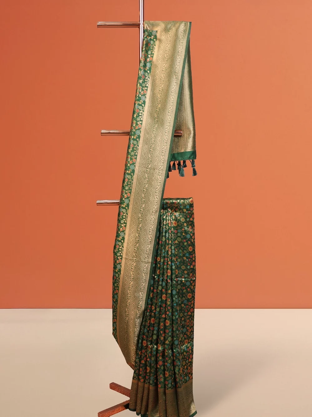 Green Semi Jute Saree