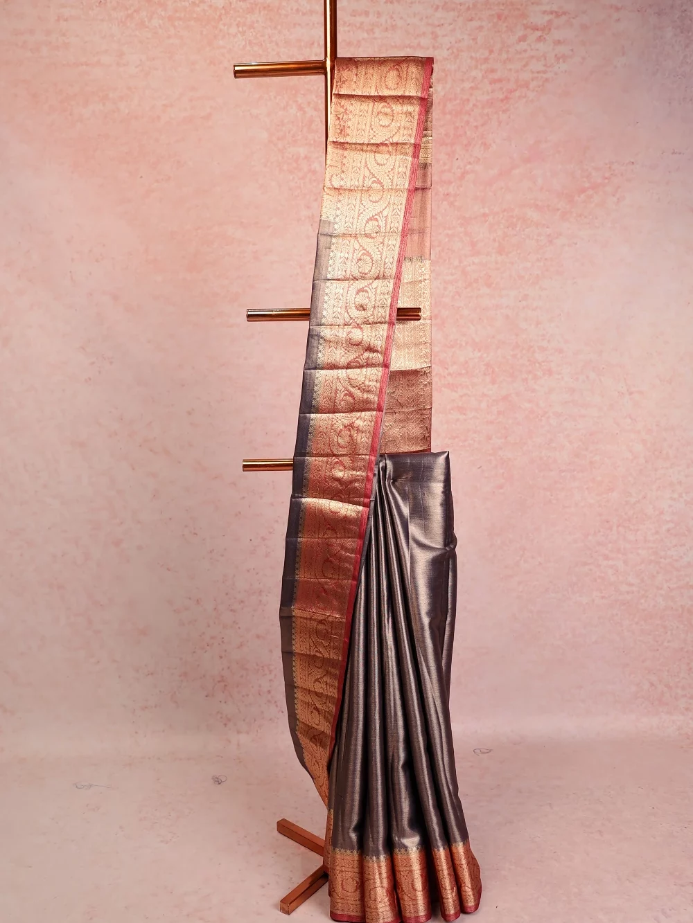 Violet Semi Tissue Saree