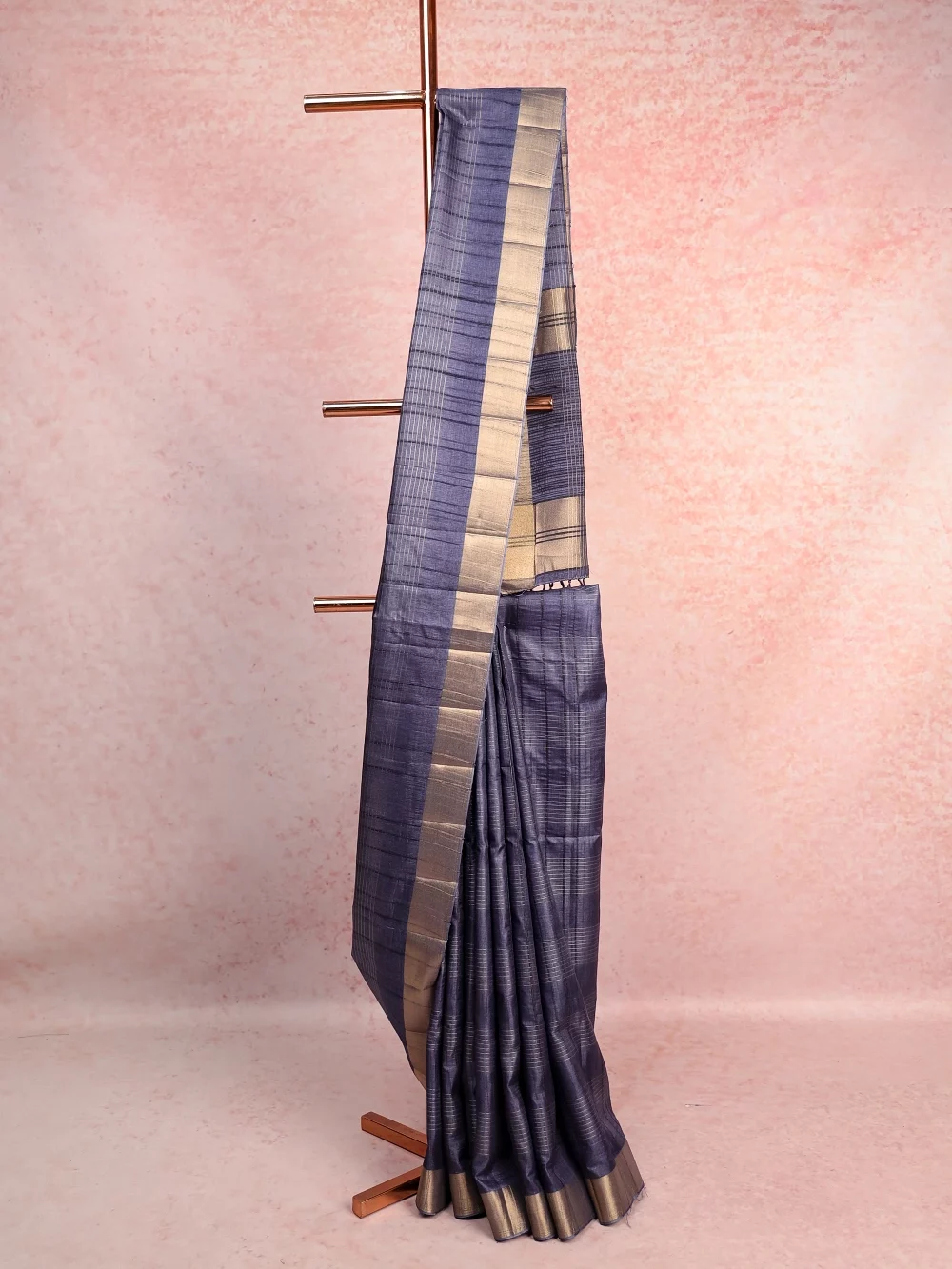 Ash Semi Tussar Saree