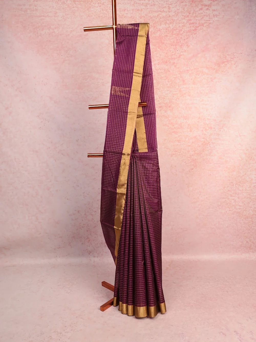 Violet Pavithra Silk Saree