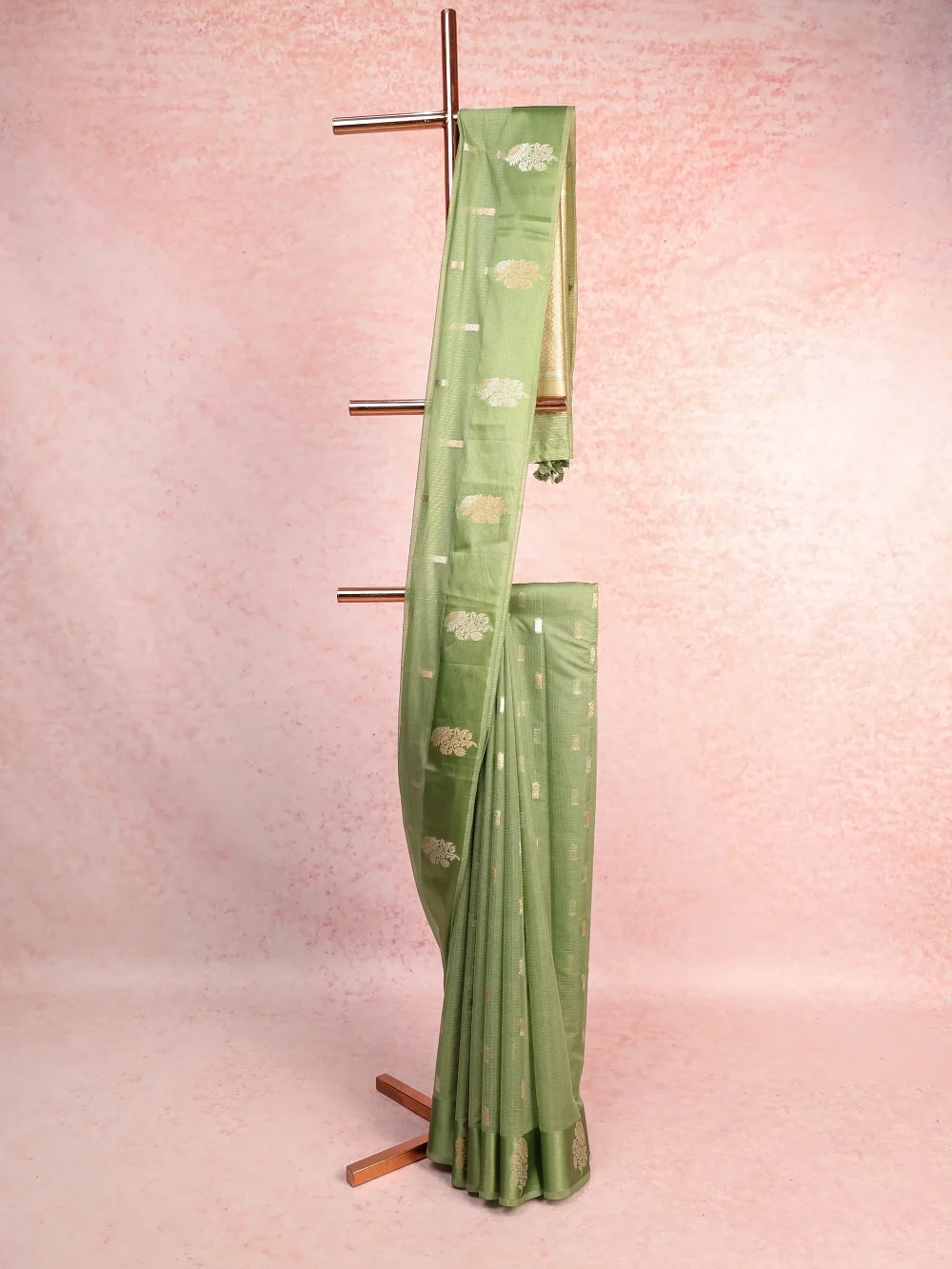 Green Tissue Kota Saree