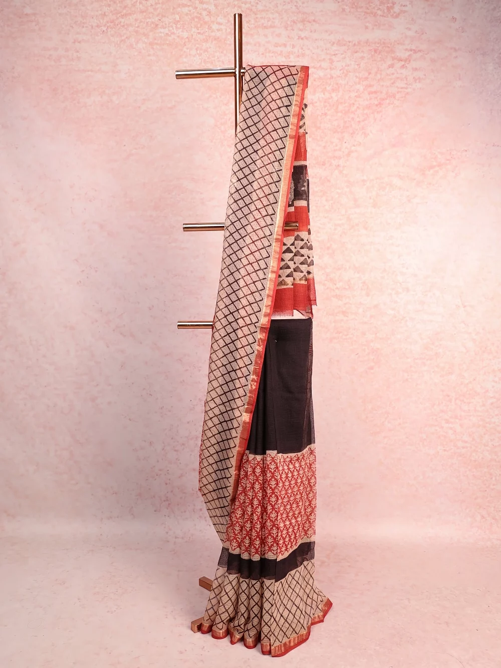 Cream Cotton Kotta Saree