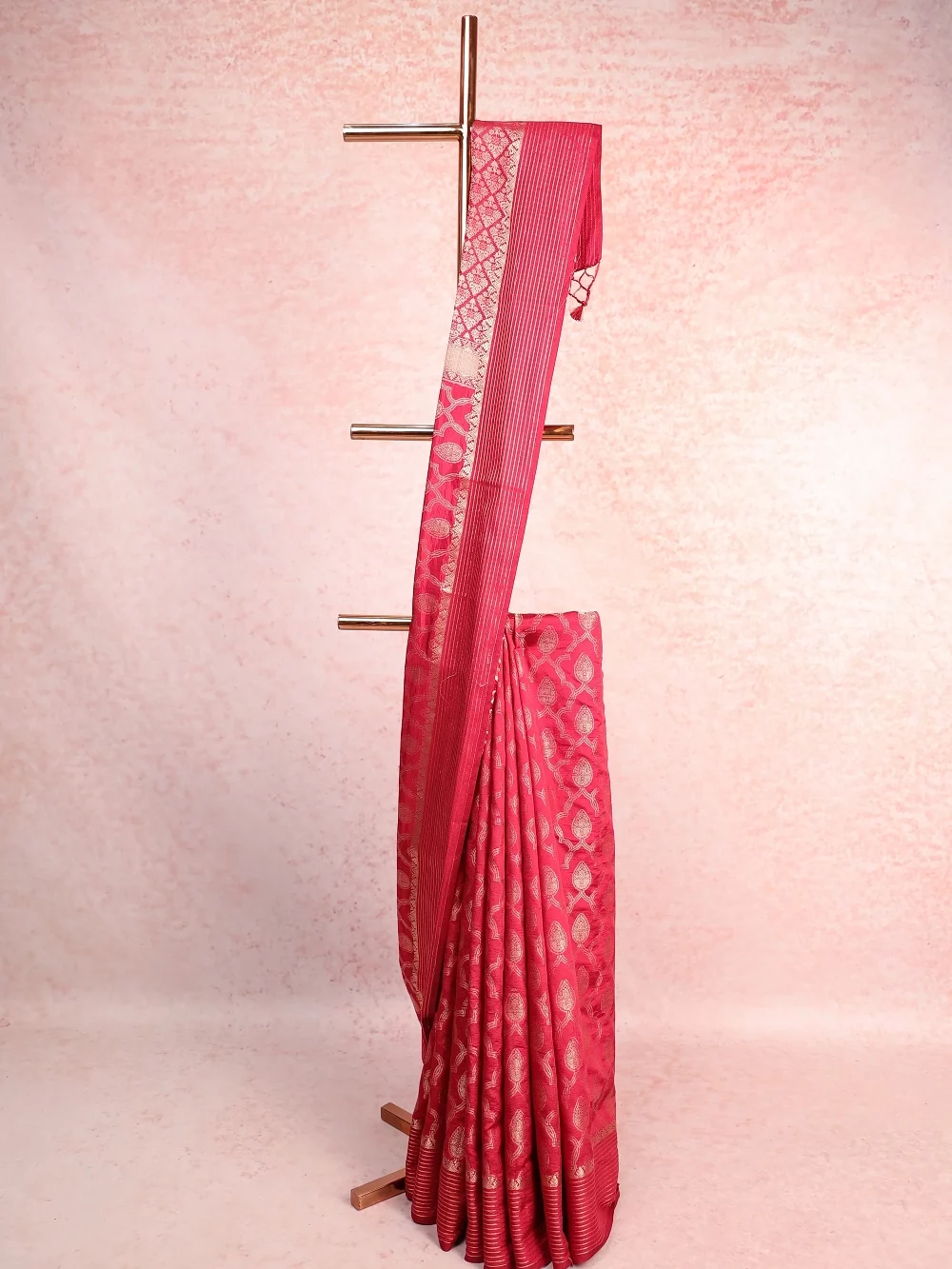 Maroon Art Tussar Saree