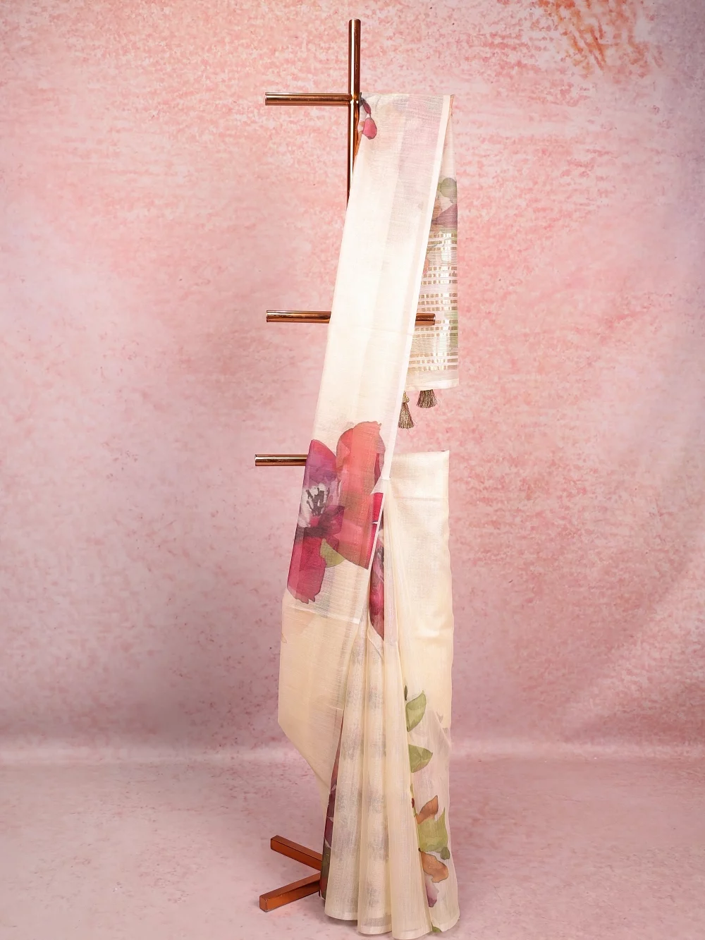 Cream Soft Kota Saree