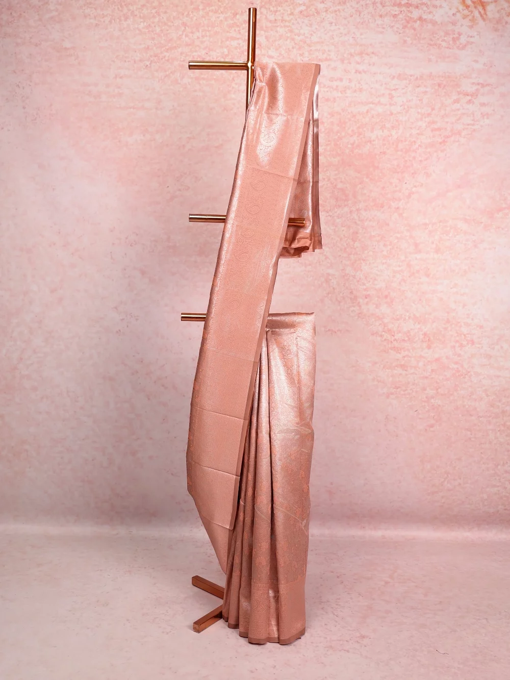 Light Brown Semi Silk Saree