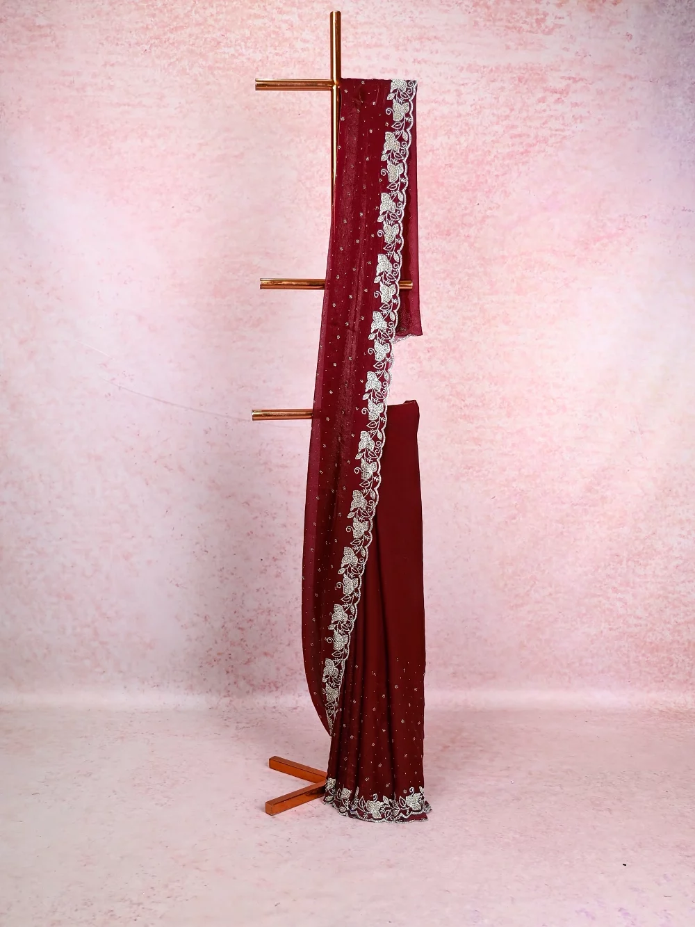 Purple Organza Saree