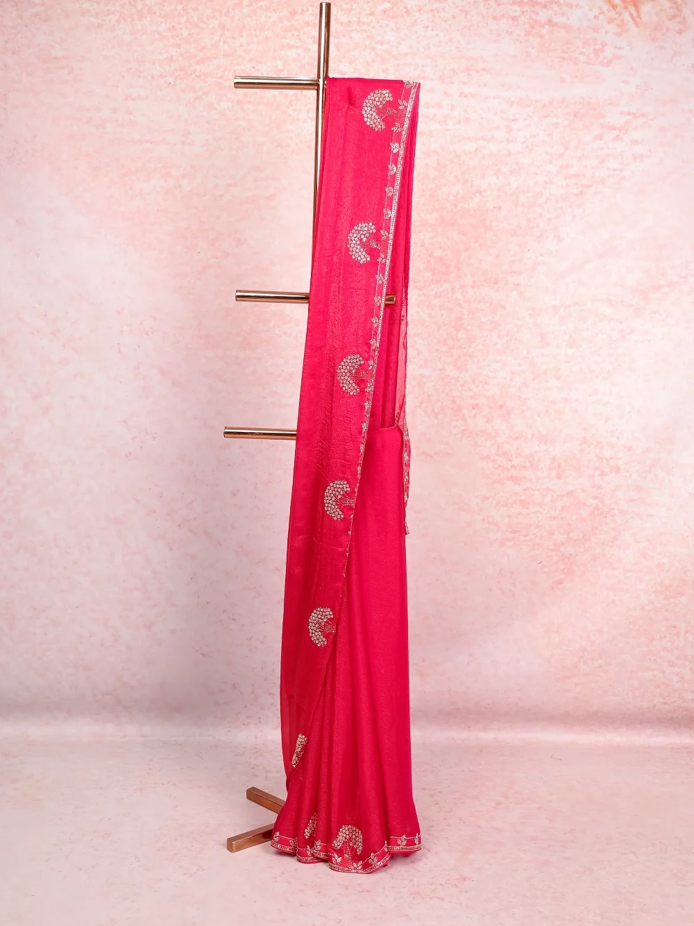 Red Organza Saree