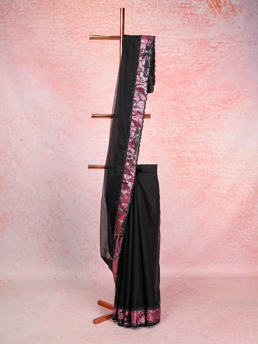 Black Organza Saree