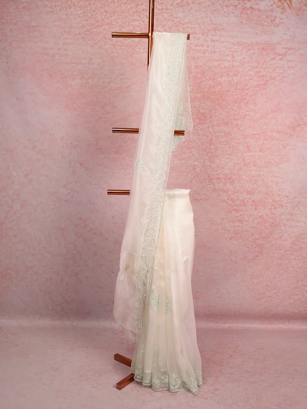 White Organza Saree
