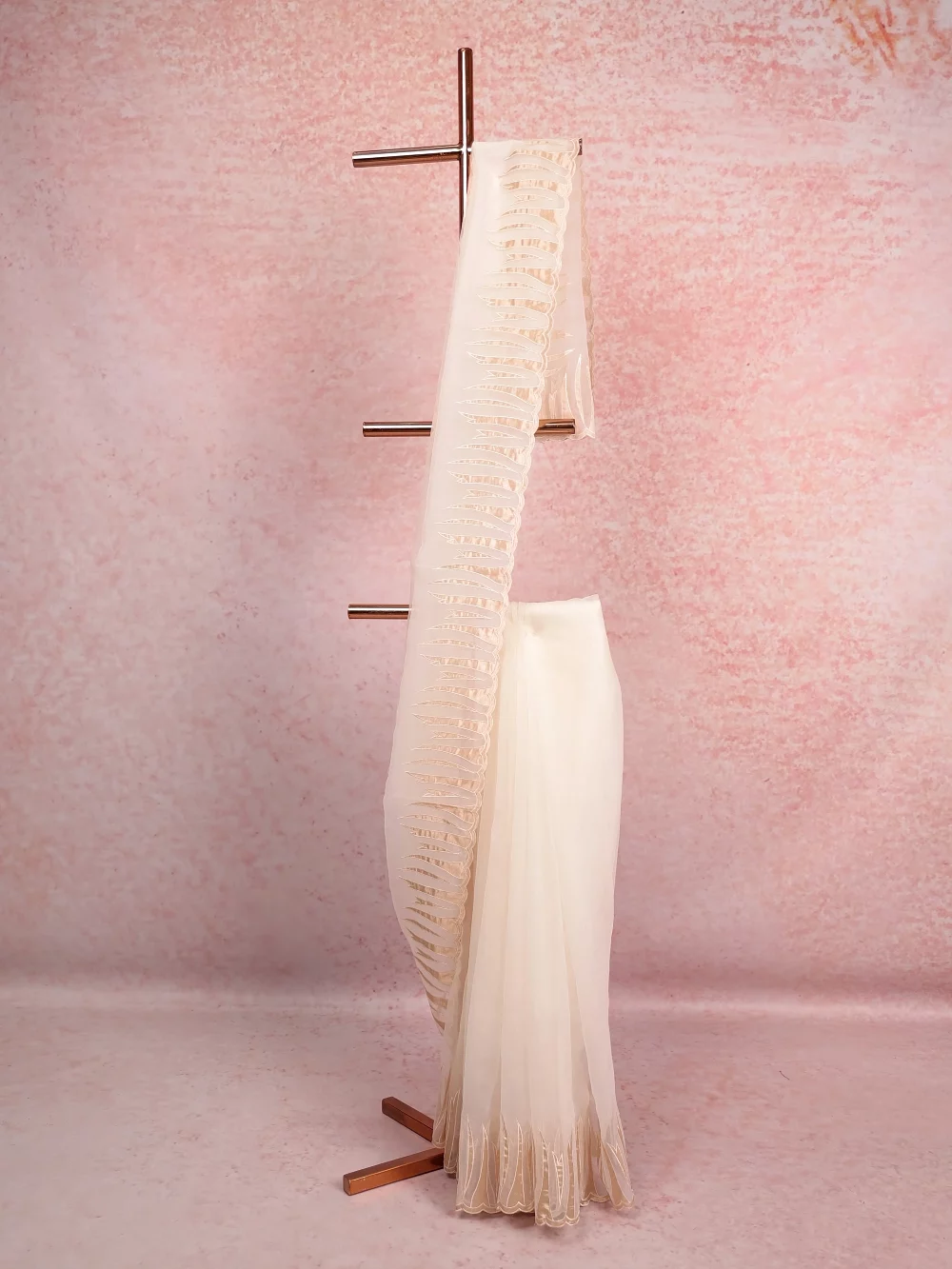 Off White Organza Saree