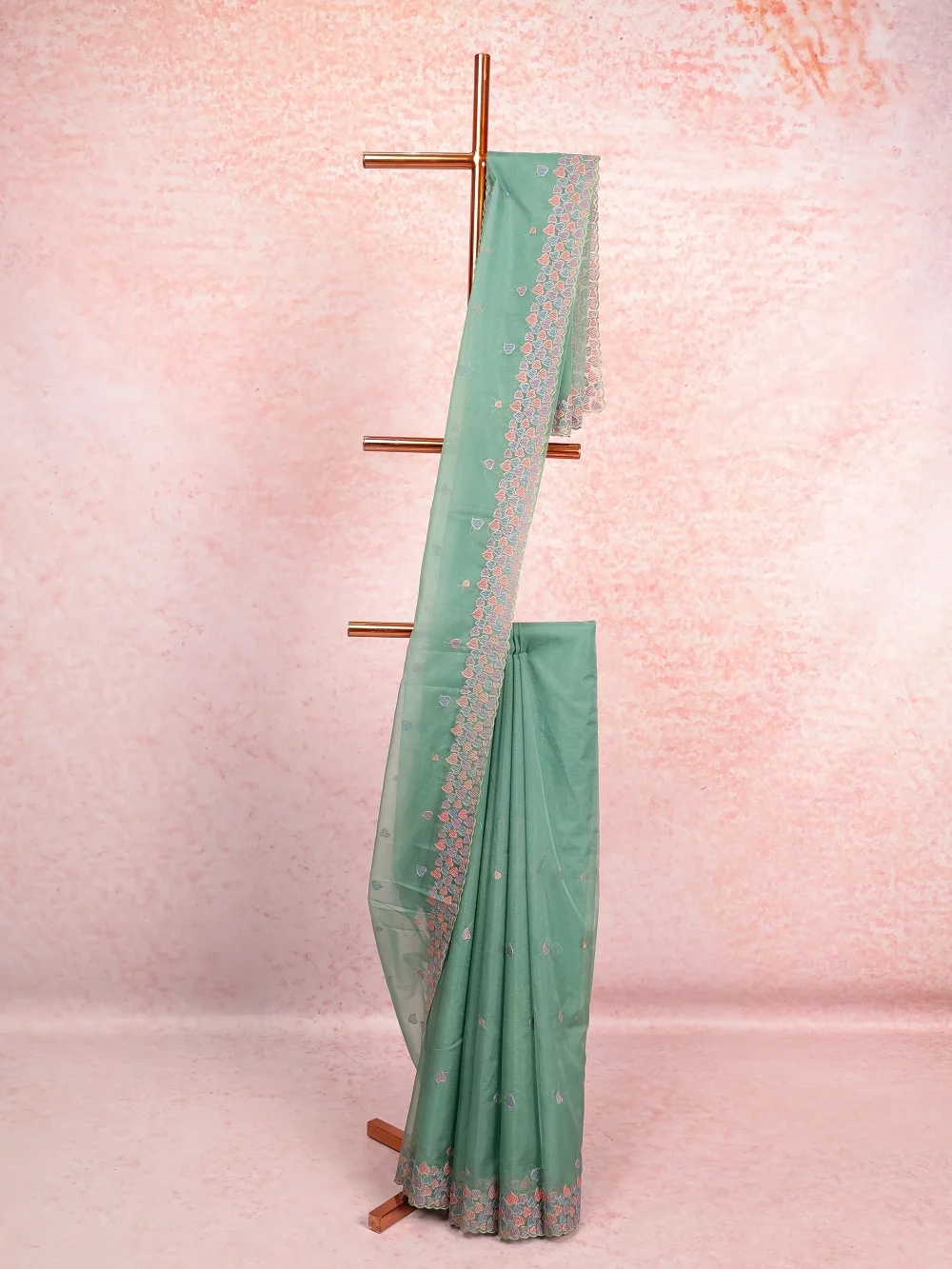 Pista Green Organza Saree