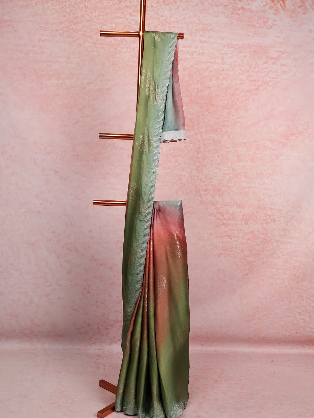 Multi Color Organza Saree