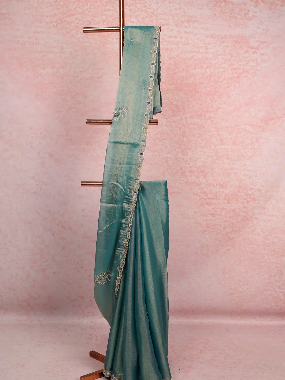 Green Tissue Organza Saree