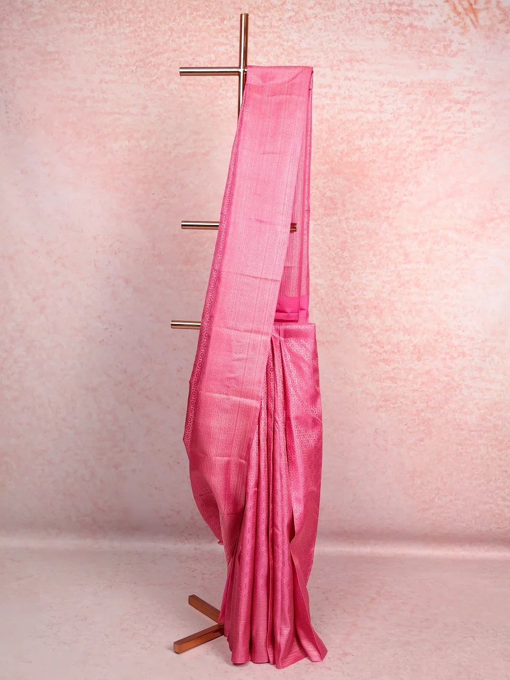 Baby Pink Kancheepuram Silk Saree