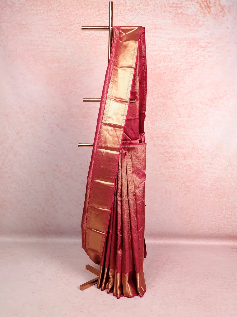 Wine Kancheepuram Silk Saree