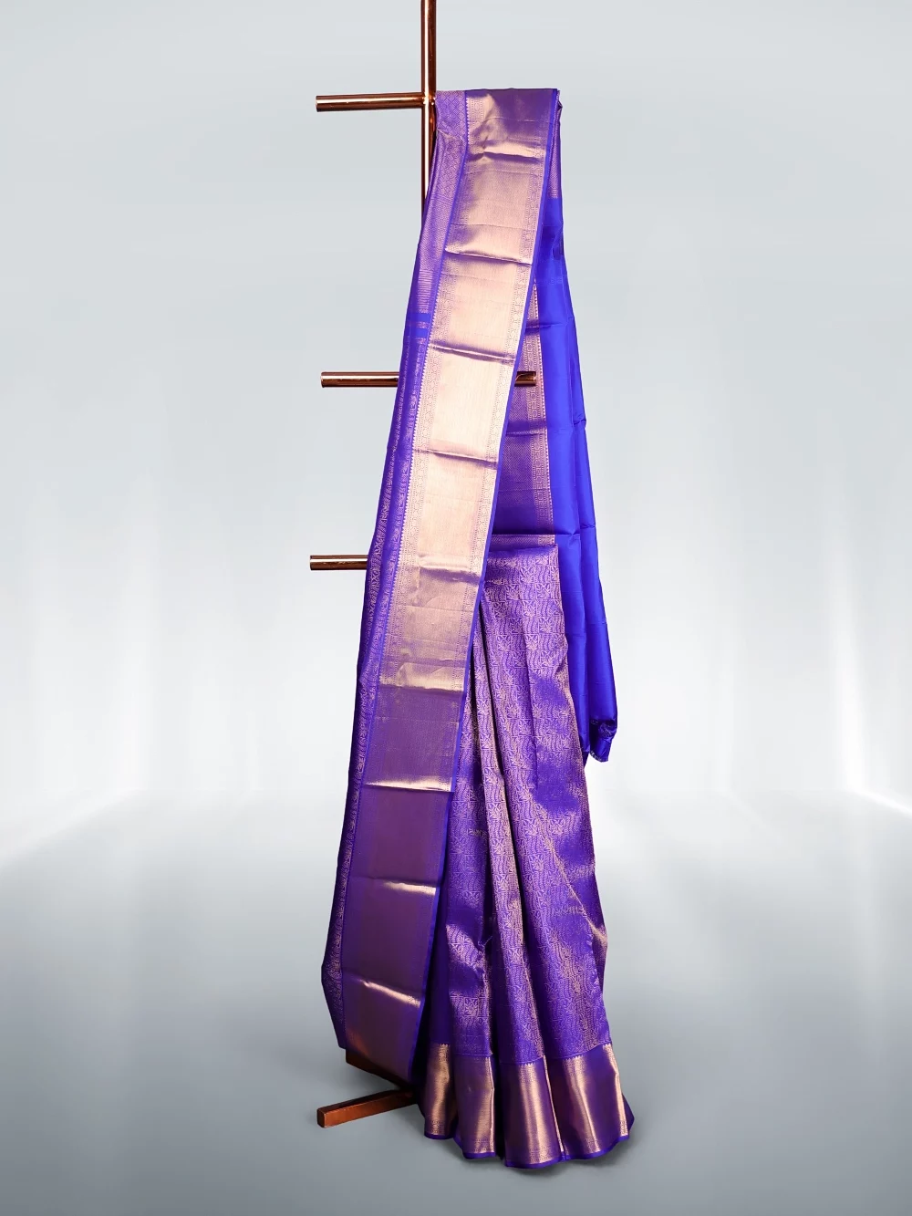 Violet Kancheepuram Silk Saree