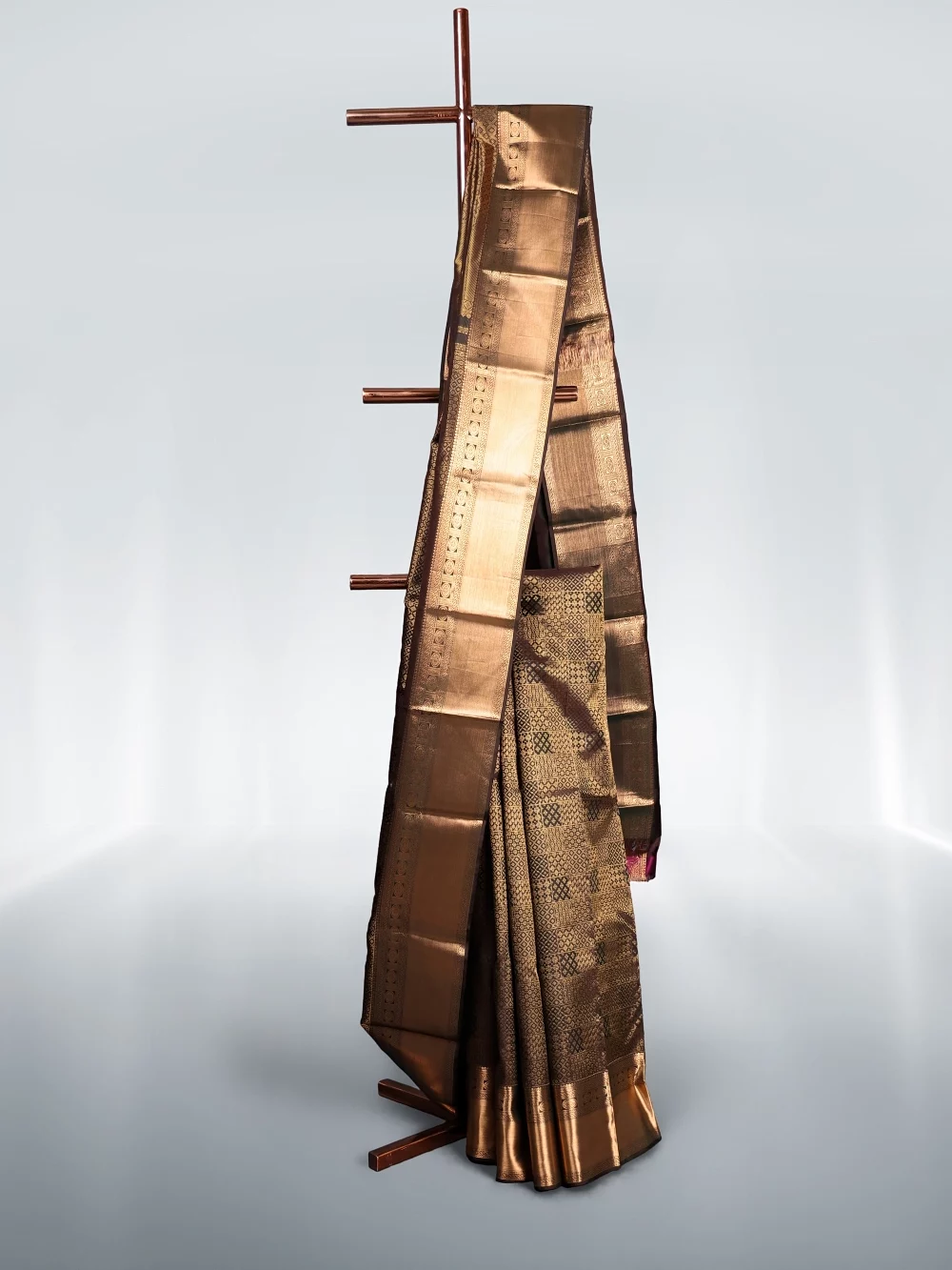 Dark Green Kancheepuram Silk Saree