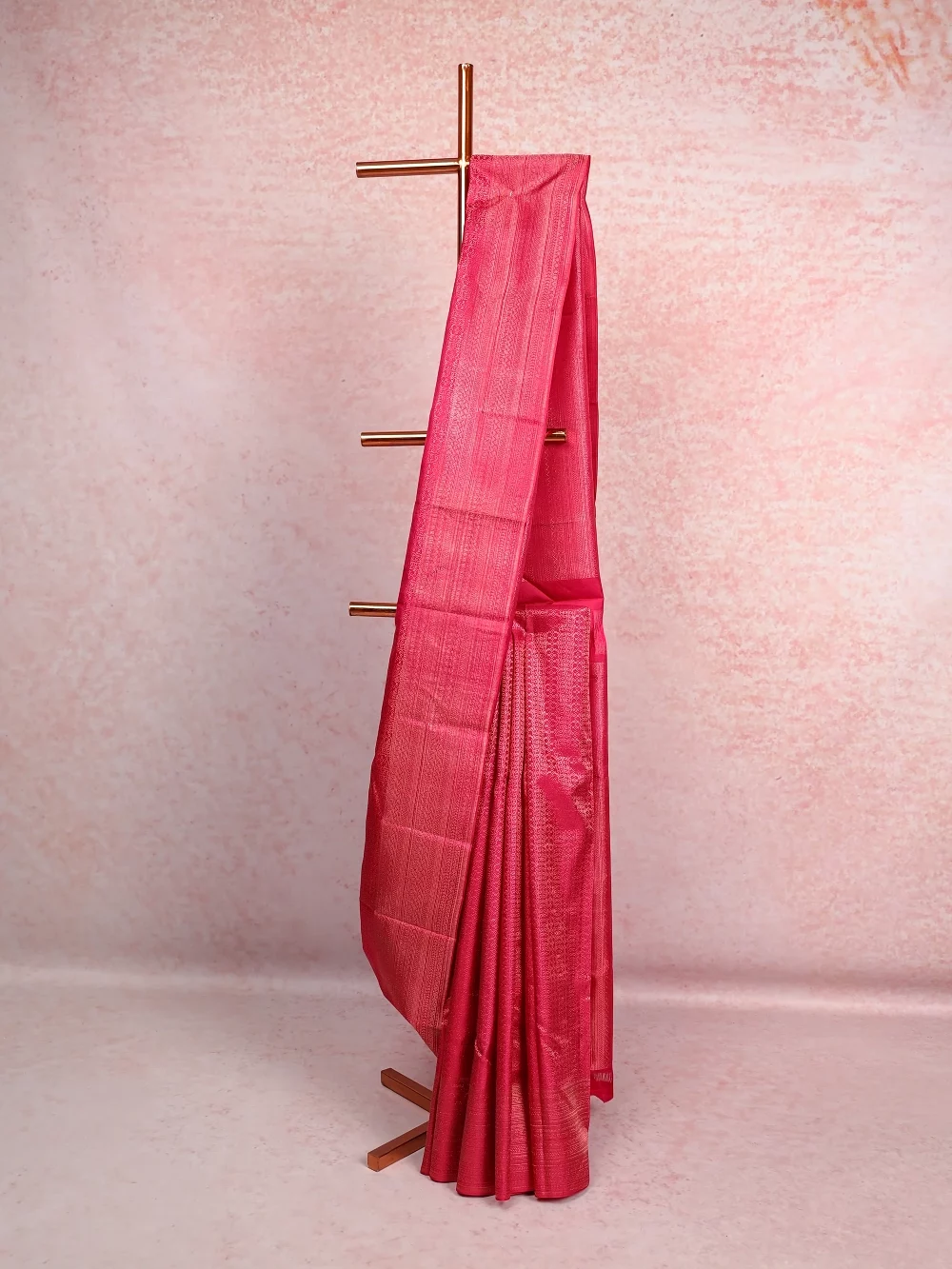 Pink Kancheepuram Silk Saree