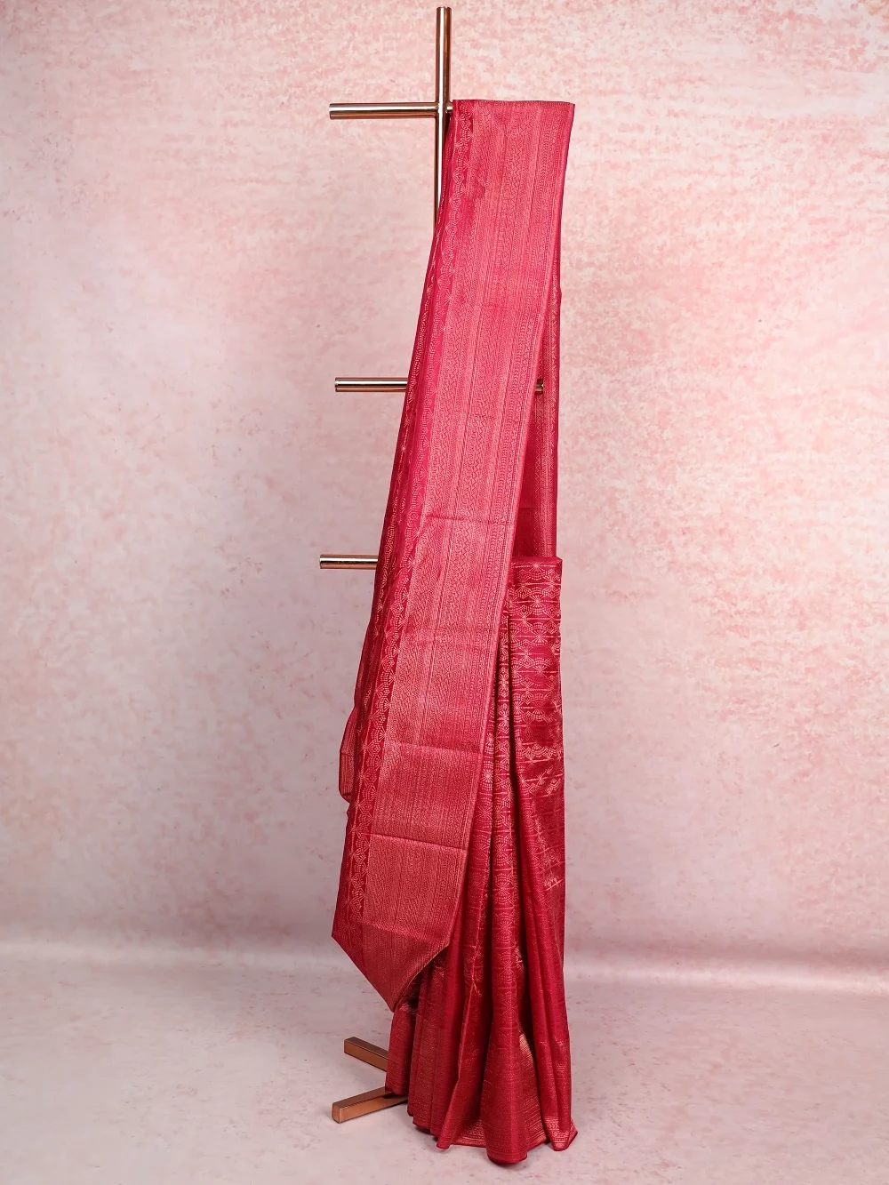 Wine Kancheepuram Silk Saree
