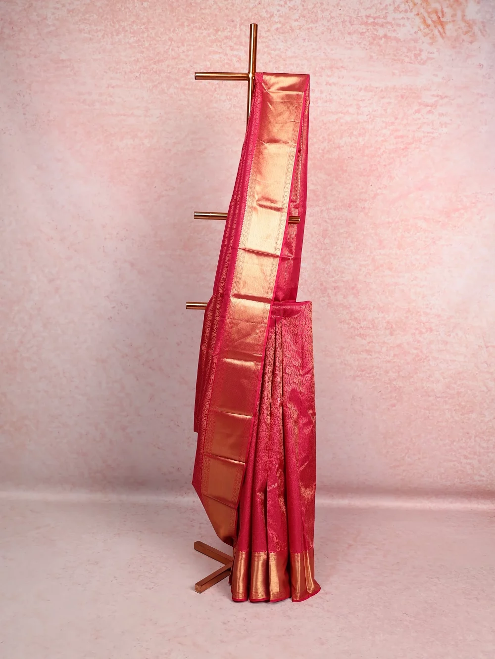 Pink Kancheepuram Silk Saree