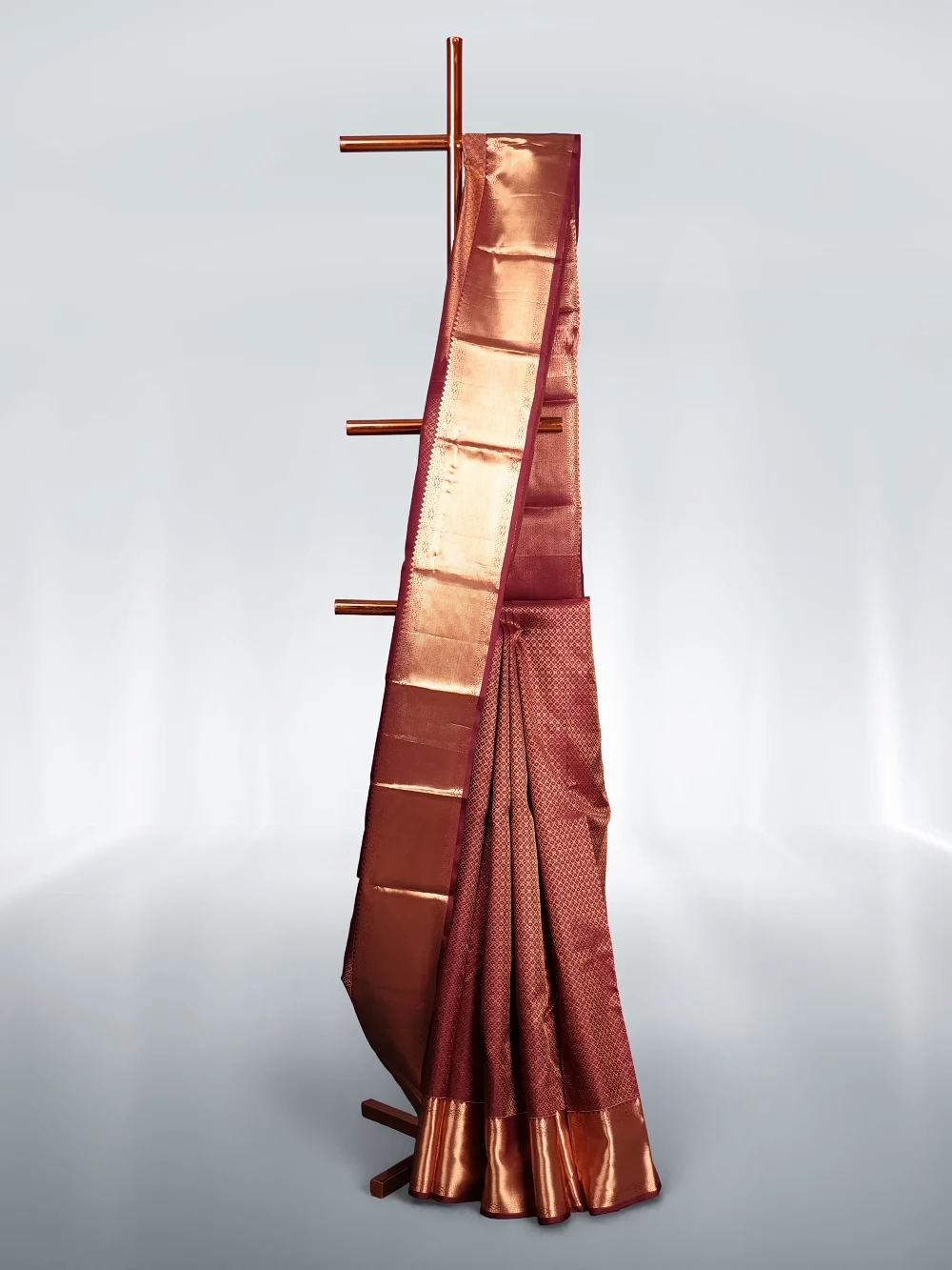 Coffee Brown Kancheepuram Silk Saree