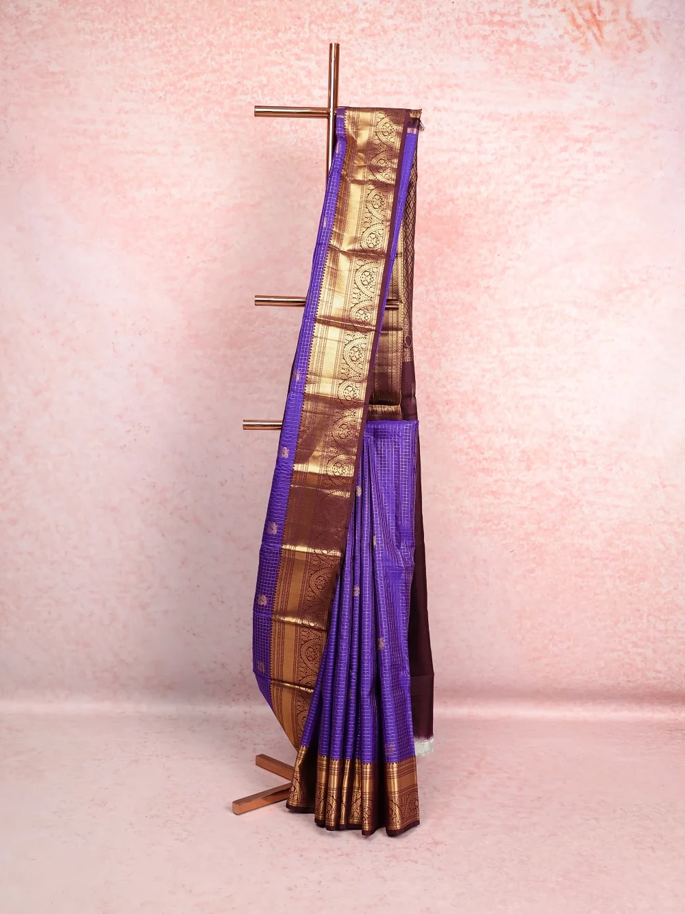 Violet Kancheepuram Silk Saree