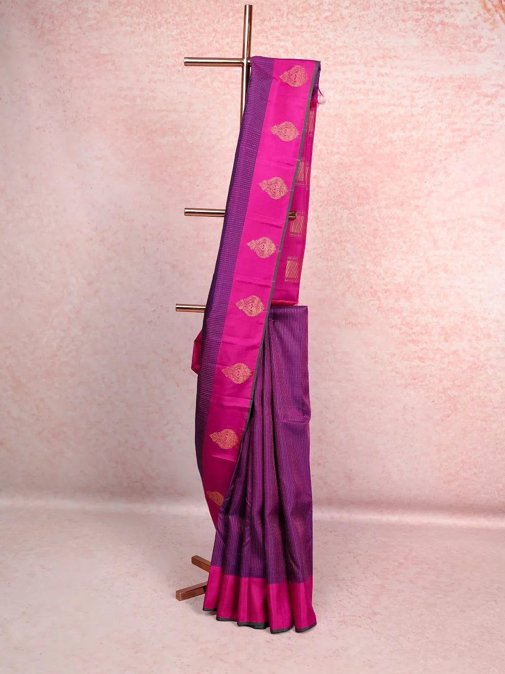 Purple Kancheepuram Silk Saree