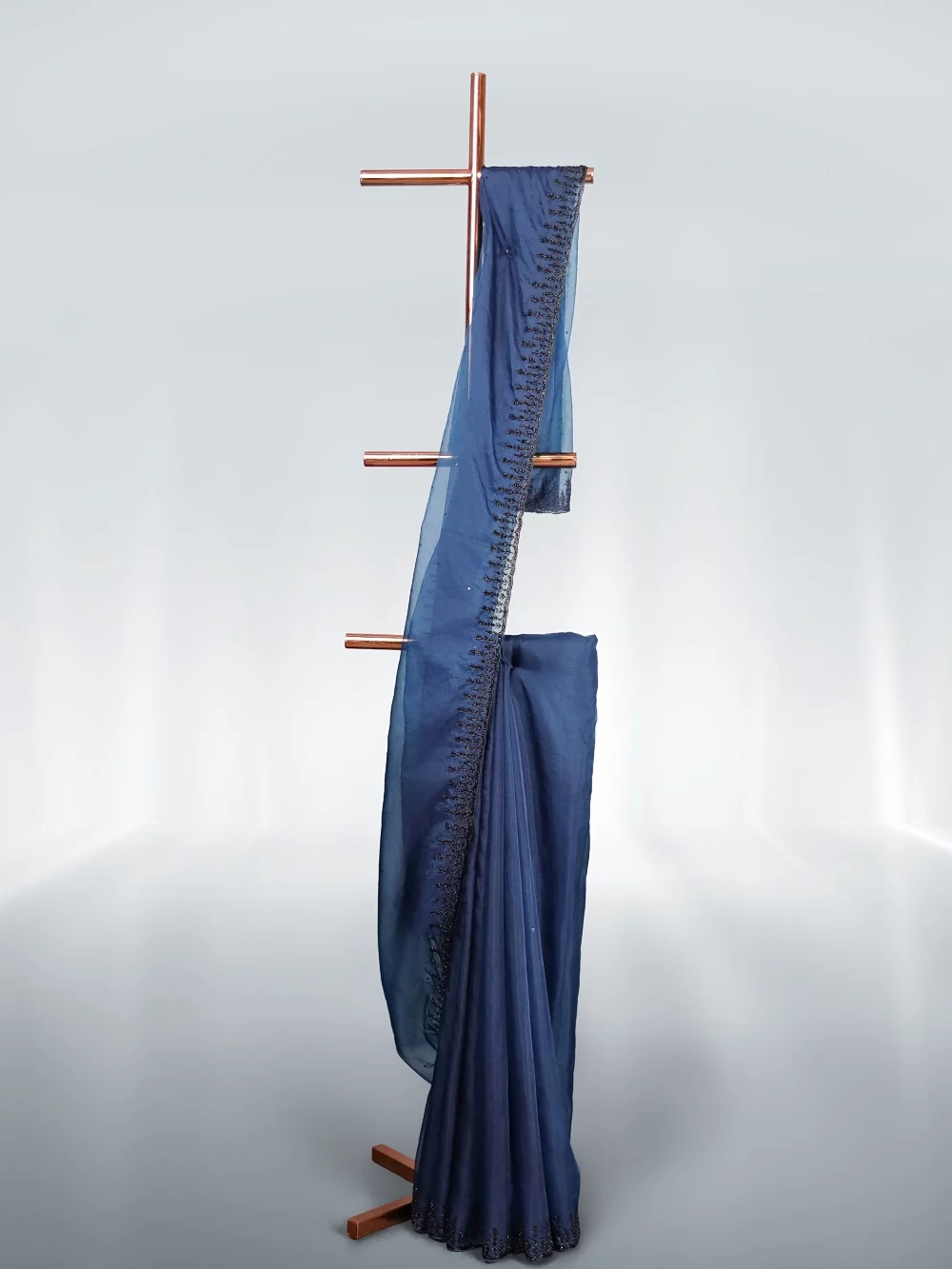 Royal Blue Organza Saree