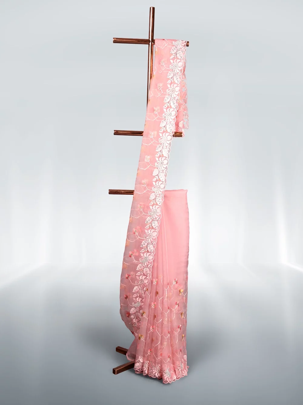 Pink Crush Organza Saree