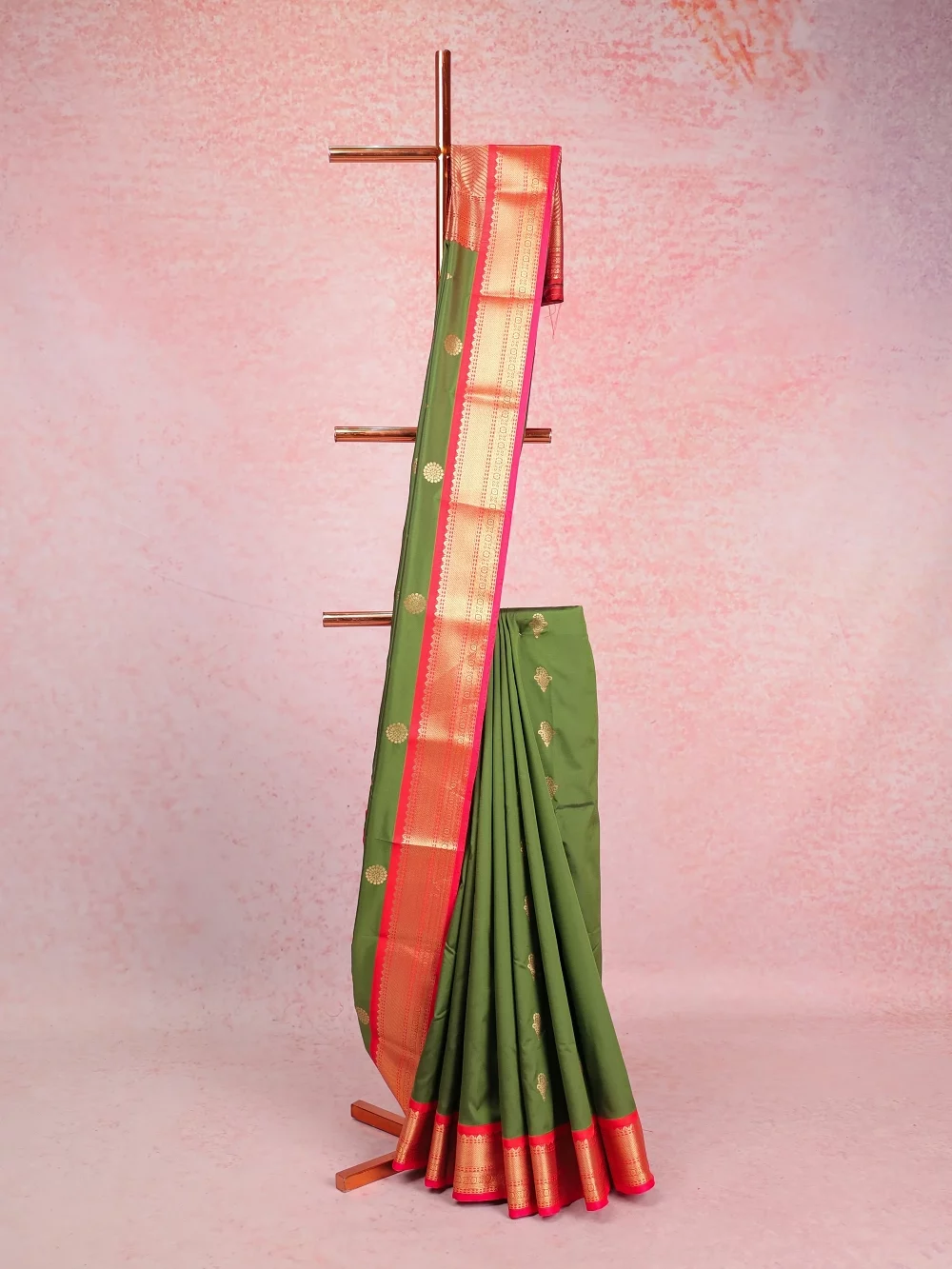 Green Semi Silk Saree