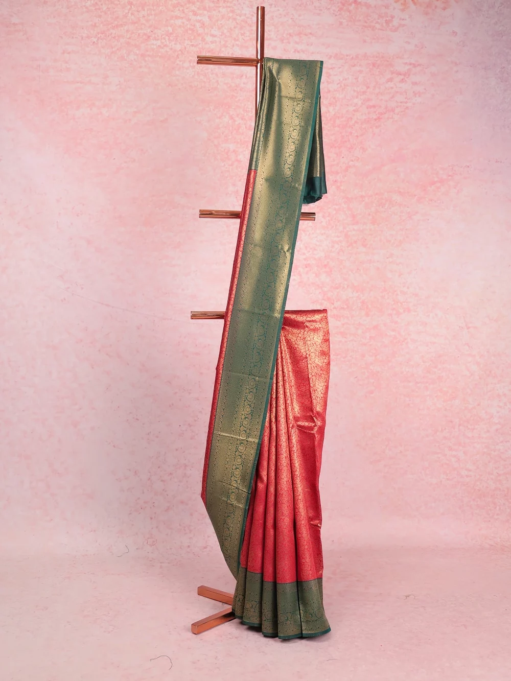 Maroon Semi Silk Saree