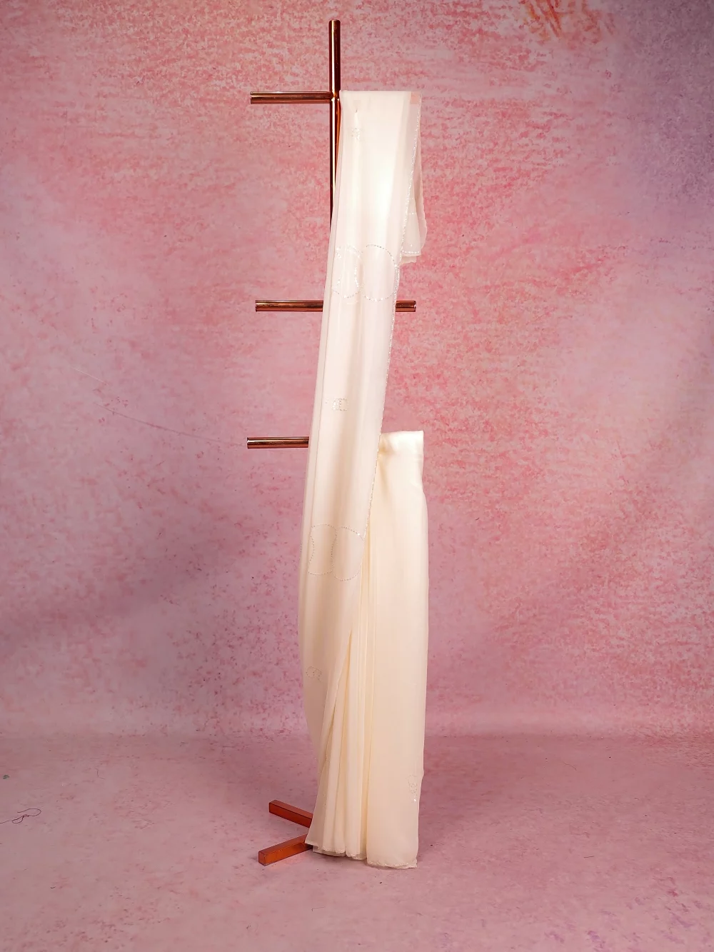 Off White Georgette Saree