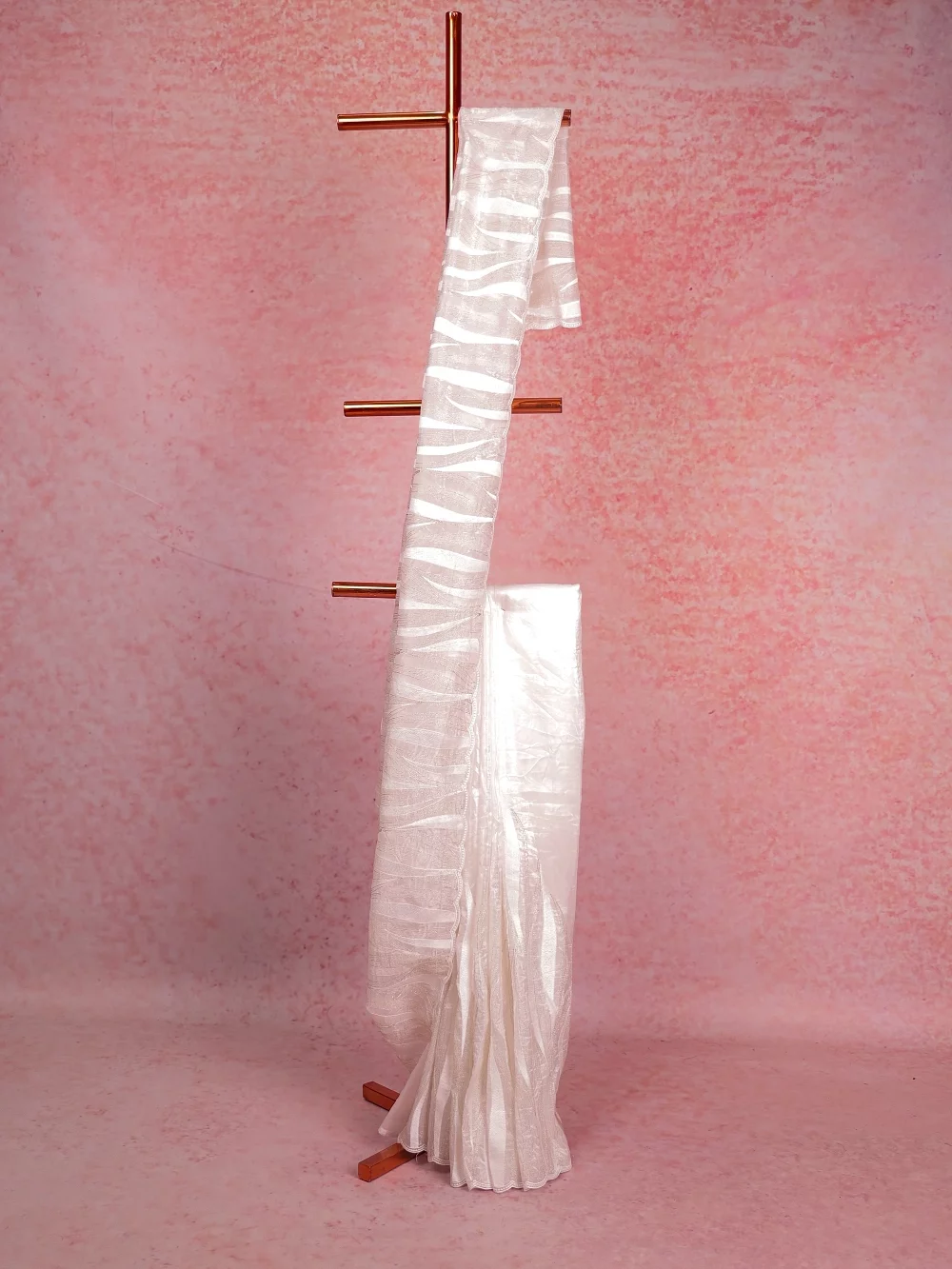 Milk White Organza Saree
