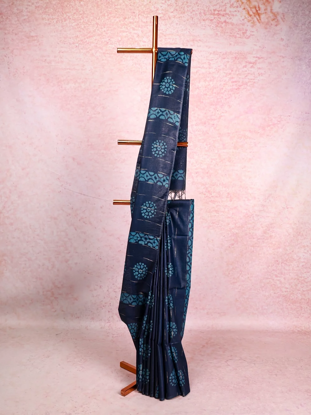 Light Blue Semi Tussar Saree