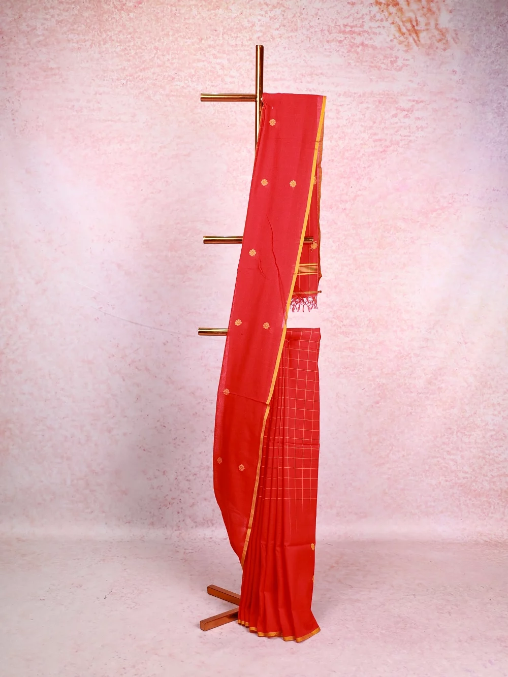 Red Mul Cotton Saree