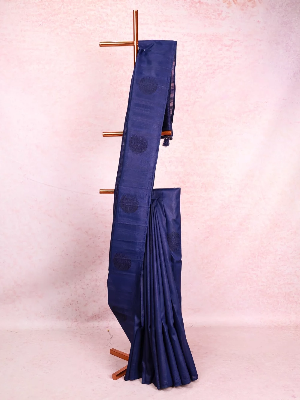 Royal Blue Semi Tussar Saree
