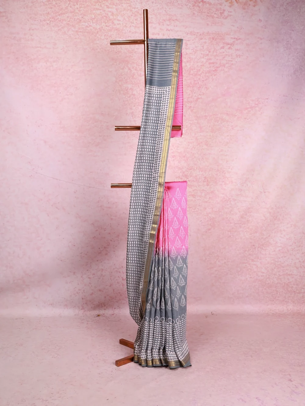 Multi Colour Chanderi Saree