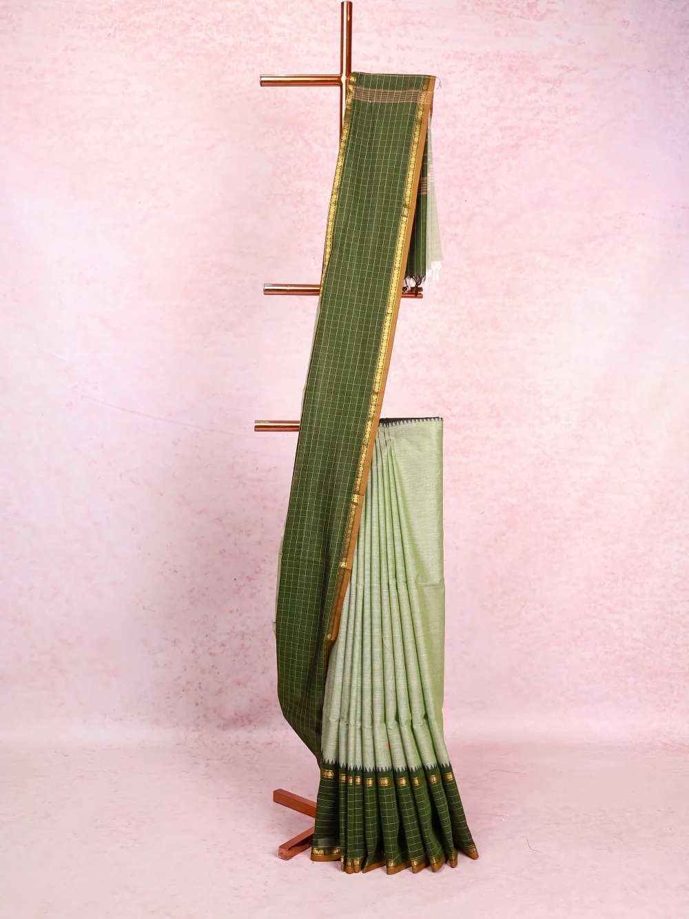 Light Green Cotton Saree