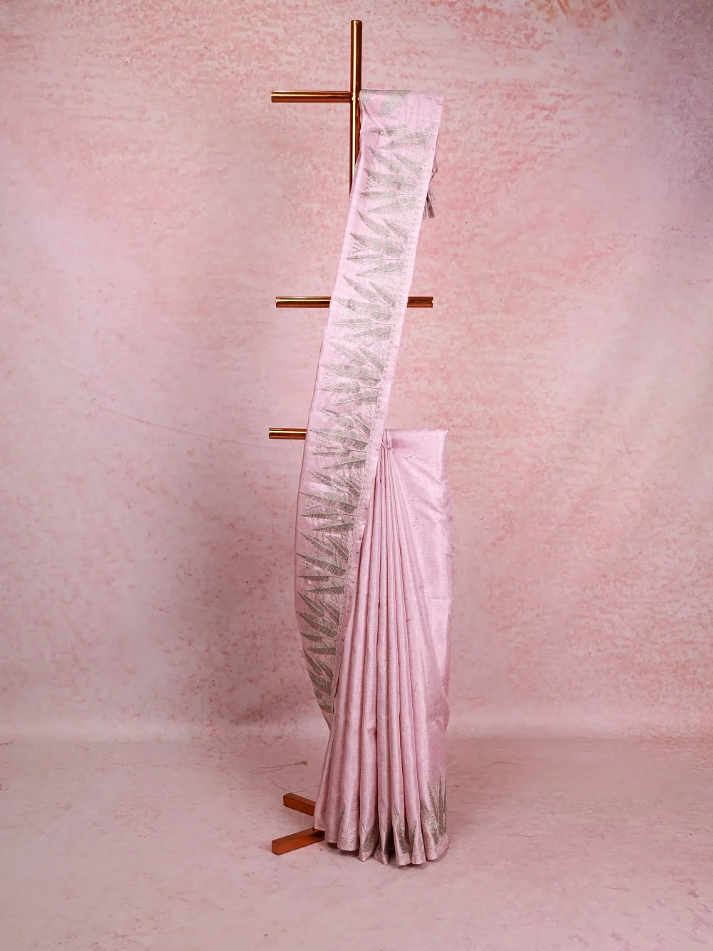 Lavender Semi Jute Saree