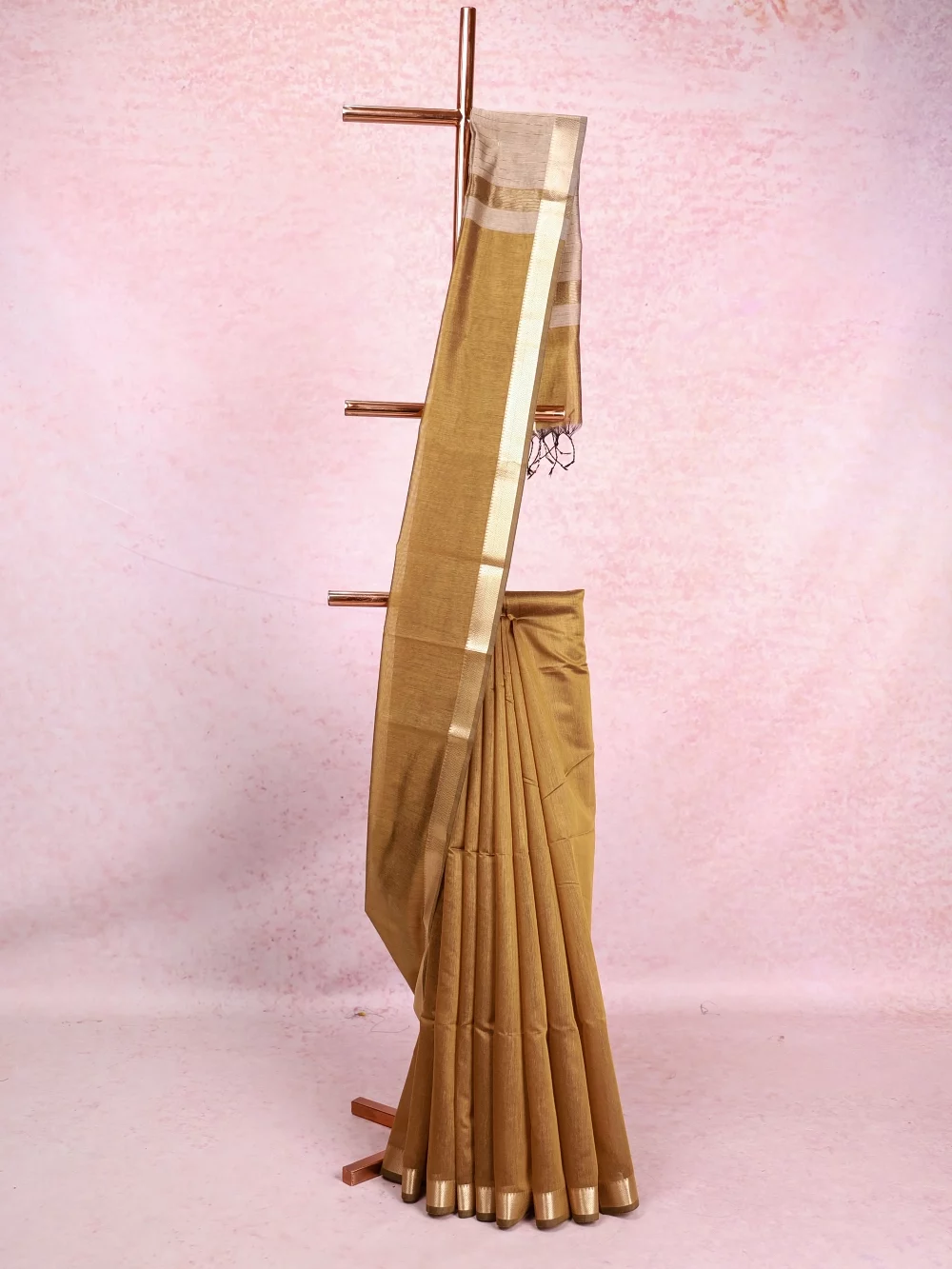 Moss Green Cotton Silk Saree