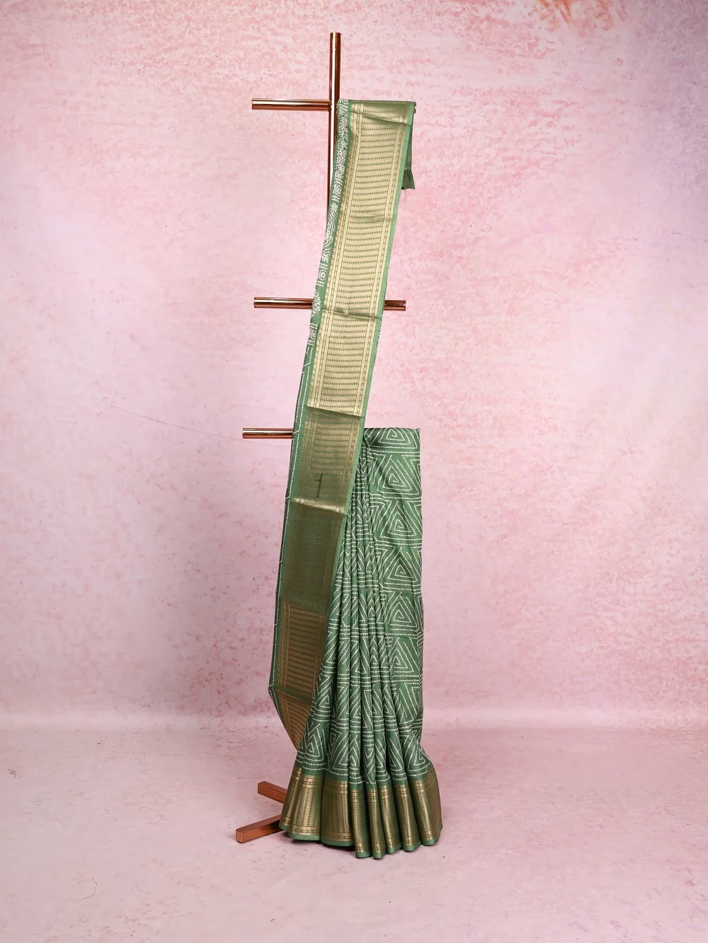 Pista Green Chiffon Saree