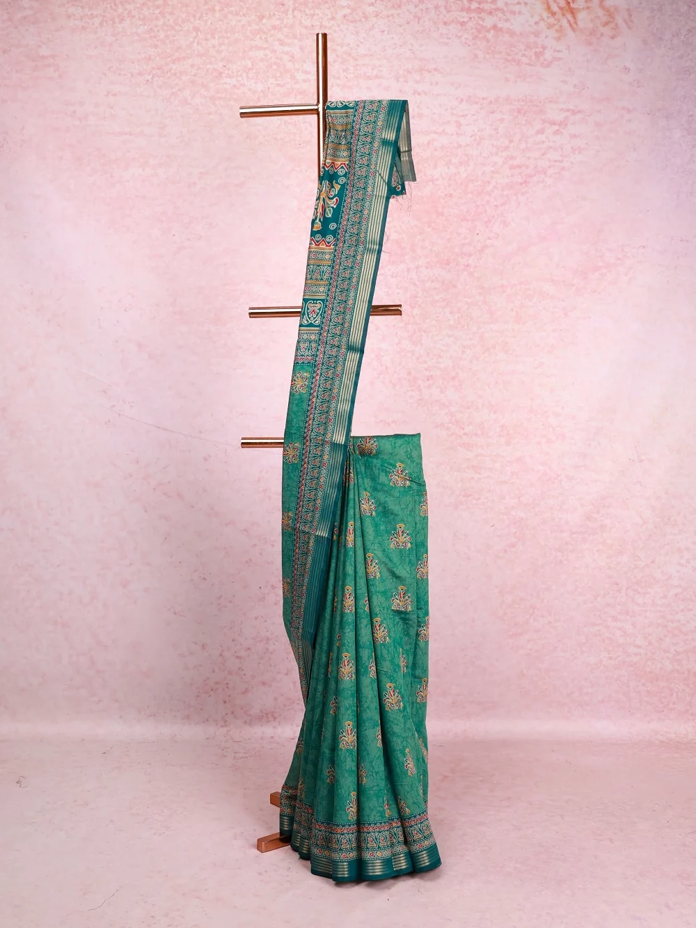 Green Soft Cotton Saree